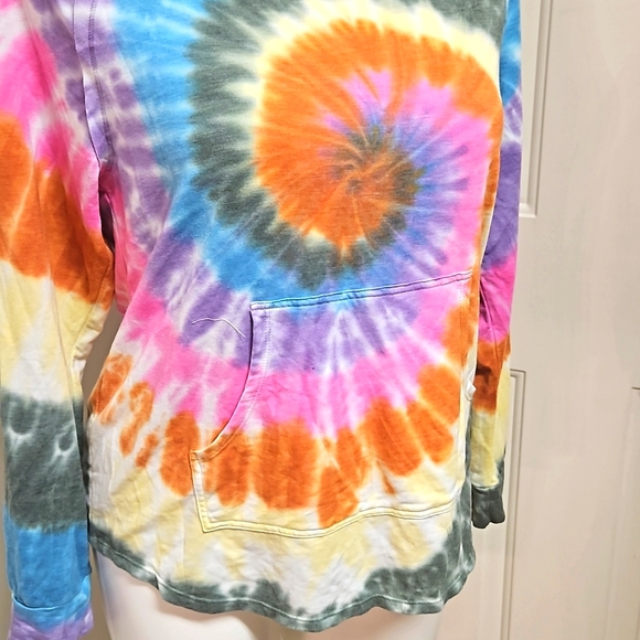 No Boundaries Tie Dye Boho Lobg Sleeve Tee - Picture 2 of 5